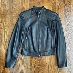 Danier Leather Motorcycle Jacket - UK 4